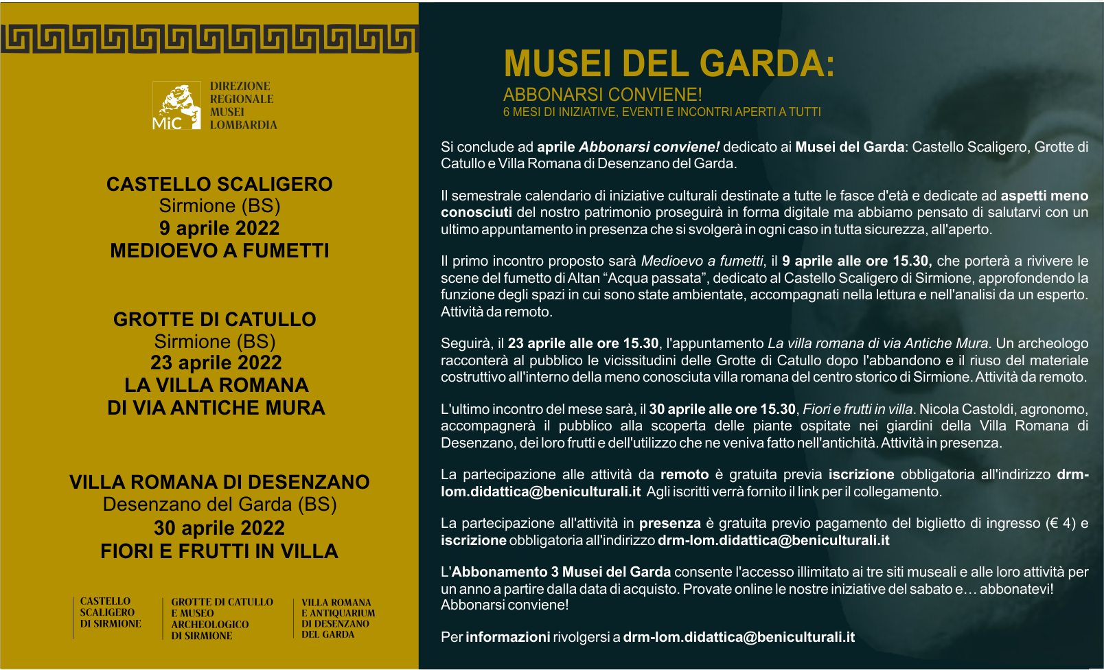 Musei del Garda: Abbonarsi conviene! – Aprile 2022